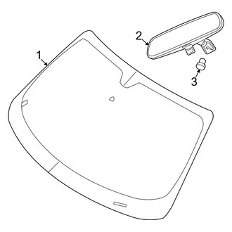 Dodge OE - Windshield - Glass