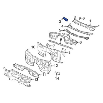 Dodge OE - Front Right Cowl Side Panel
