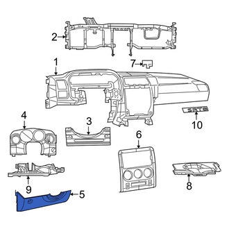 Dodge OE - Instrument Panel Knee Bolster