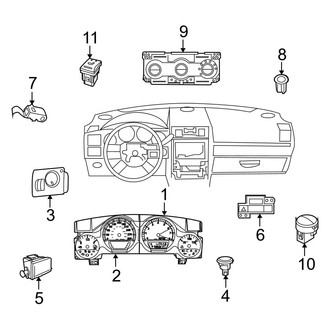 Dodge OE - Instrument Panel - Cluster & Switches