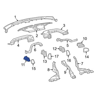 Dodge OE - Front Left Outer Dashboard Air Vent