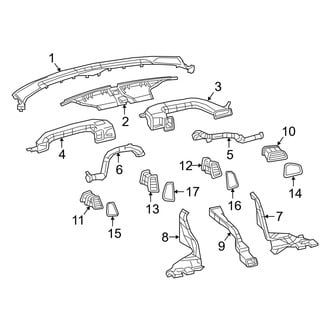 Dodge OE - Instrument Panel - Ducts