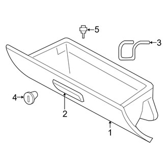 Dodge OE - Instrument Panel - Glove Box