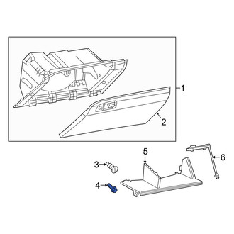 Dodge OE - Front Glove Box Door Bumper