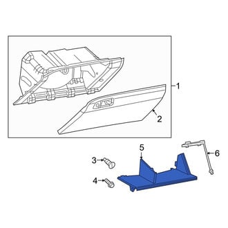 Dodge OE - Front Glove Box Storage Compartment