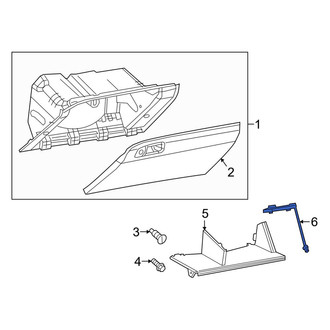 Dodge OE - Front Glove Box Door Bumper