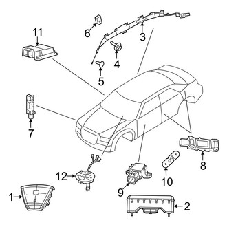 Dodge OE - Restraint Systems - Air Bag Components