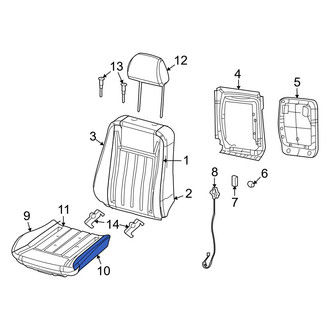 Dodge OE - Front Right Seat Cushion Foam