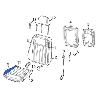 Dodge OE - Front Left Seat Cover