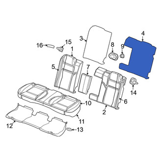 Dodge OE - Rear Left Seat Back Panel