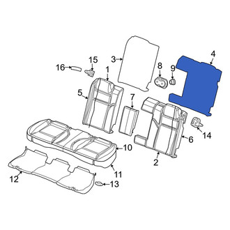 Dodge OE - Rear Left Seat Back Panel