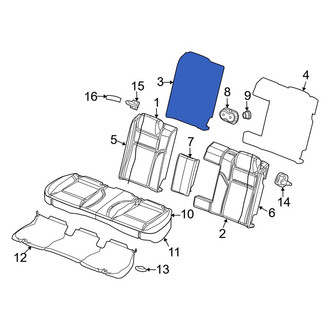 Dodge OE - Rear Right Seat Back Panel