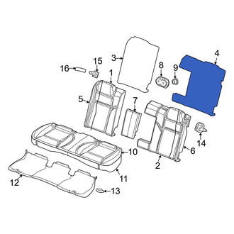 Dodge OE - Rear Left Seat Back Panel
