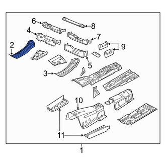 Dodge OE - Front Right Floor Side Rail