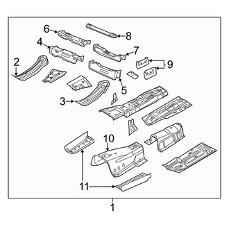 Dodge OE - Pillars, Rocker & Floor - Floor & Rails