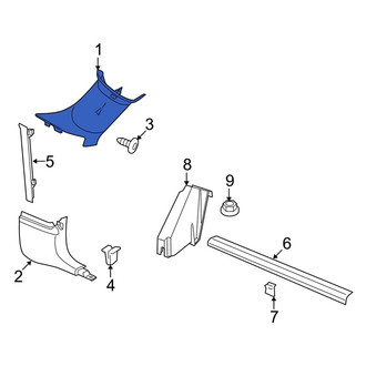 Dodge OE - Left Body A-Pillar Trim Panel