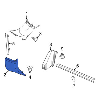Dodge OE - Right Kick Panel Trim