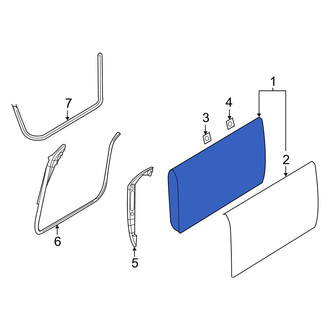 Dodge OE - Front Left Door Shell