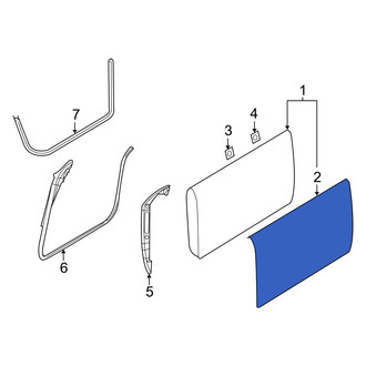 Dodge OE - Front Left Outer Door Outer Panel
