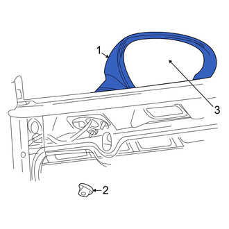 Dodge OE - Front Right Door Mirror