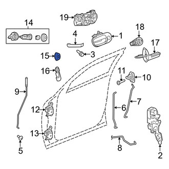 Dodge OE - Door Lock Cylinder Cap