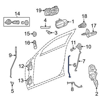 Dodge OE - Front Outer Door Lock Operating Rod