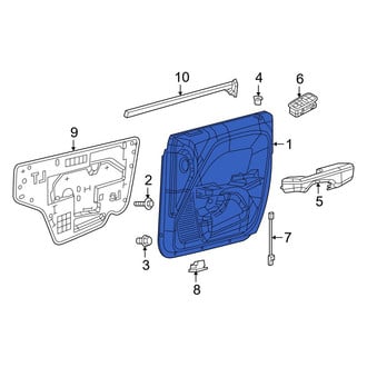 Dodge OE - Front Left Inner Door Interior Trim Panel