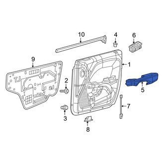 Dodge OE - Front Left Door Armrest