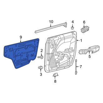 Dodge OE - Front Left Door Water Deflector