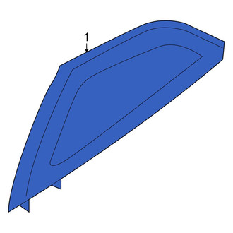 Dodge OE - Rear Left Quarter Glass