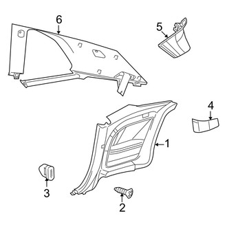 Dodge OE - Quarter Panel - Interior Trim