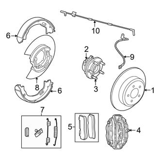 Dodge OE - Rear Suspension - Brake Components (With Brembo)