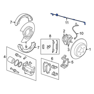 Dodge OE - Rear Left ABS Wheel Speed Sensor