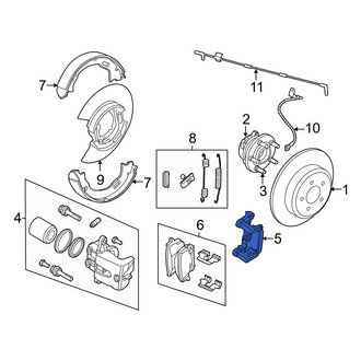 Dodge OE - Rear Disc Brake Caliper Bracket