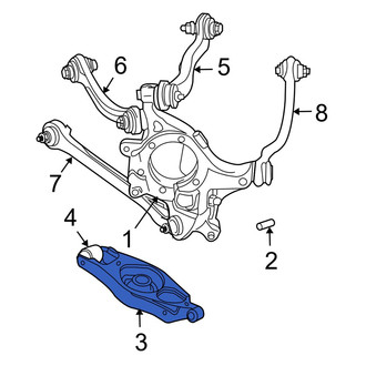Dodge OE - Rear Right Upper Rearward Suspension Control Arm
