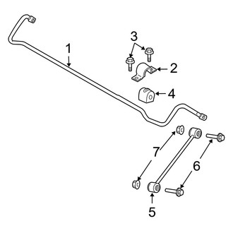 Dodge OE - Rear Suspension - Stabilizer Bar & Components