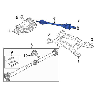 Dodge OE - Rear Left CV Axle Assembly