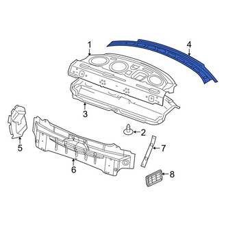 Dodge OE - Rear Package Tray Reinforcement