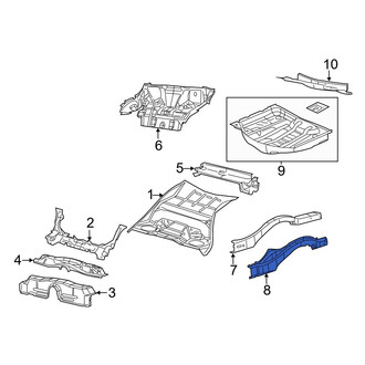 Dodge OE - Rear Right Outer Floor Side Rail