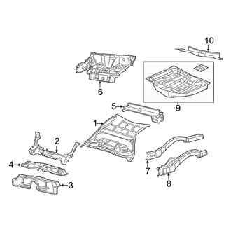 Dodge OE - Rear Body & Floor - Floor & Rails