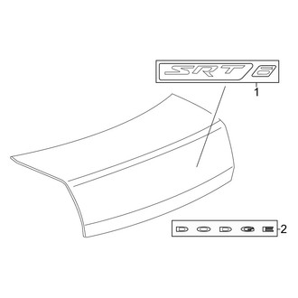Dodge OE - Trunk Lid - Exterior Trim