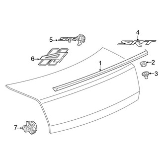 Dodge OE - Trunk Lid - Spoiler