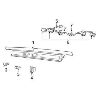 Dodge OE - Rear Lamps - Tail Lamps (On Trunk Lid)