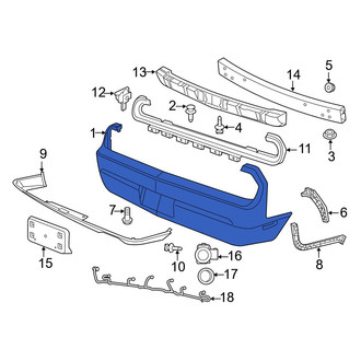 Dodge OE - Rear Bumper Cover