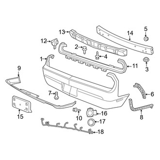 Dodge OE - Rear Bumper - Bumper & Components