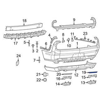 Dodge OE - Rear Right Reflector Panel
