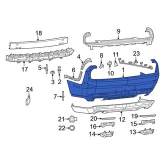 Dodge OE - Rear Bumper Cover