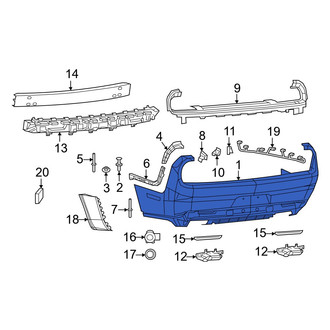 Dodge OE - Rear Bumper Cover