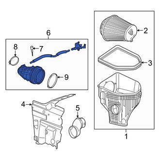 Dodge OE - Engine Air Intake Hose