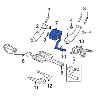 Dodge OE - Left Exhaust Muffler